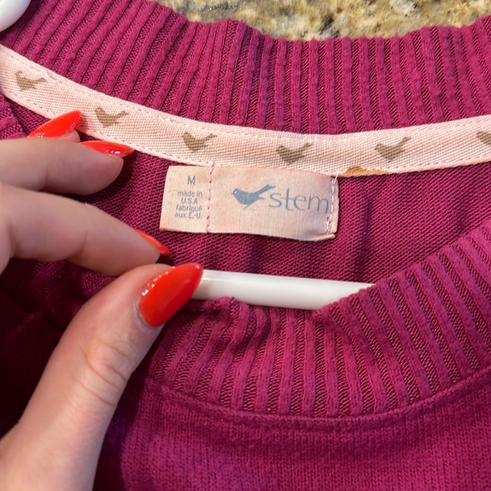 Pink sweater!